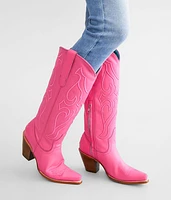Hot Pink Western Leather Boot