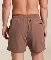 Solid Stretch Swim Trunks