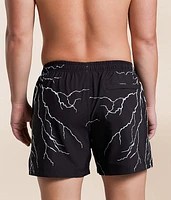 Lightning Bolt Stretch Swim Trunks