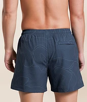 Topo Camo Stretch Swim Trunks