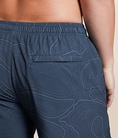Topo Camo Stretch Swim Trunks