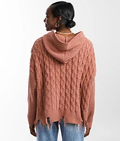 Chenille Hooded Sweater