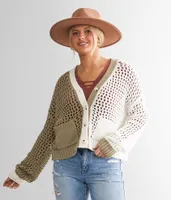Willow & Root Color Block Cardigan Sweater