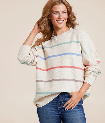 BKE Striped Knit Sweater