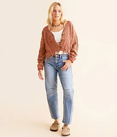 Destructed Cable Knit Sweater