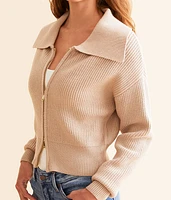 Zip Up Cardigan Sweater