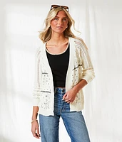 BKE Resort Crochet Cardigan Sweater