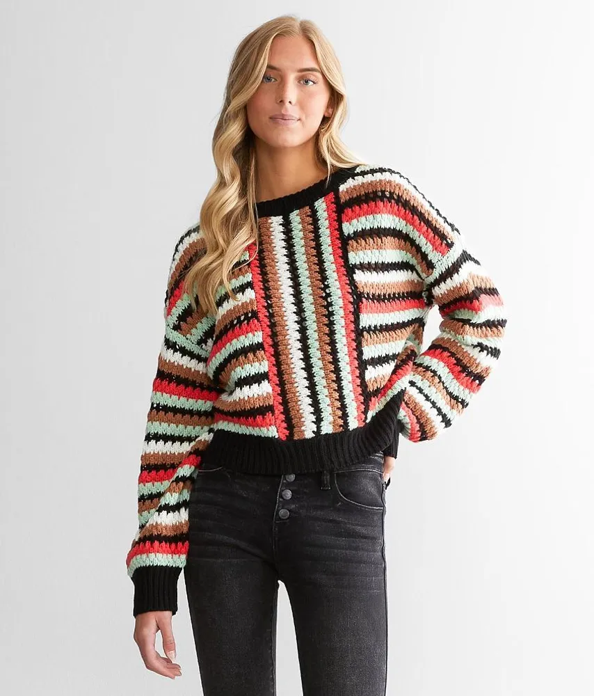 Gilded Intent Multi Striped Sweater