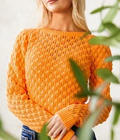 Pointelle Knit Sweater