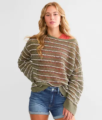 Daytrip Color Pop Striped Sweater