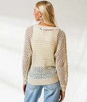 Metallic Stitch Sweater