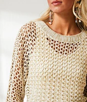 Metallic Stitch Sweater