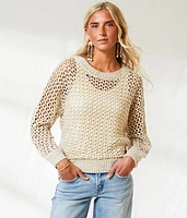Metallic Stitch Sweater