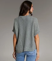 Pointelle Oversized Sweater