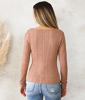 Textured Knit Top