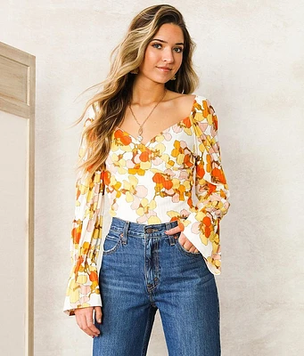 Retro Floral Top