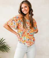 Willow & Root Off The Shoulder Top