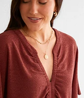 Ruched Dolman Top
