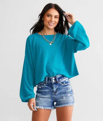 Willow & Root Crochet Mesh Cropped Top