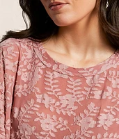 Floral Jacquard Top