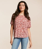 Floral Jacquard Top