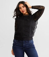 Open Back Tie Crochet Top