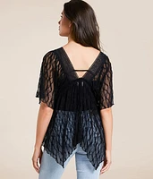 Sheer Lace Empire Top