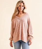 Pieced Waffle Knit Top