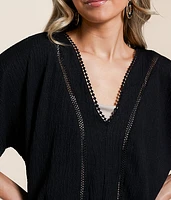 Dolman Eyelet Top