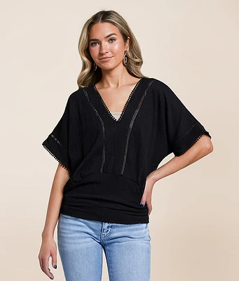 Dolman Eyelet Top