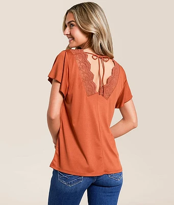 Back Crochet Tie Top