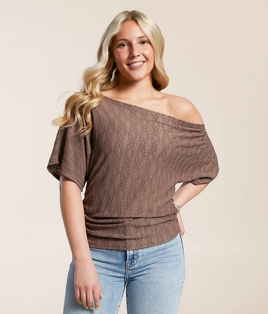 Eyelet Off The Shouler Top