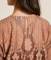 Crochet Lace Scalloped Top