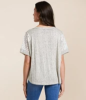 Pieced Lace Henley