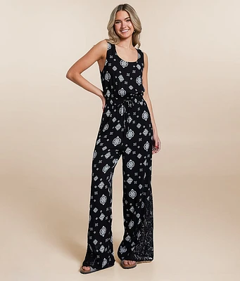 Pieced Lace Jumpsuit