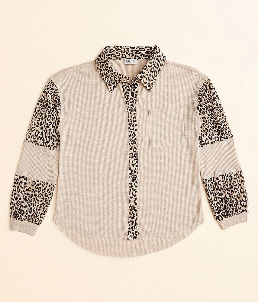 Girls - BKE Cheetah Thermal Shirt