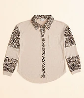 Girls - BKE Cheetah Thermal Shirt