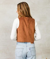 Corduroy Cropped Vest