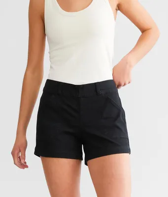 Buckle Black Pull-On Chino Stretch Short