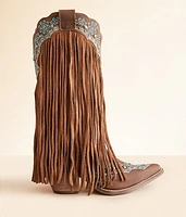 Dingo Tequila Sunrise Fringe Western Leather Boot