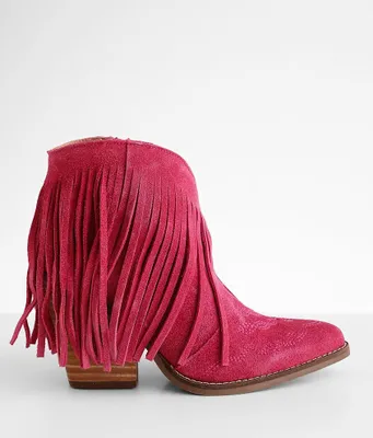 Dingo Tangles Fringe Suede Western Boot