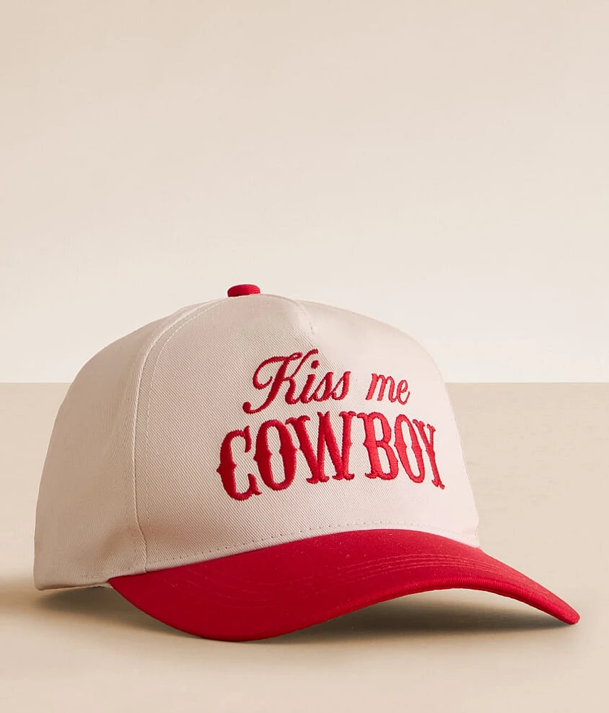 Kiss Me Cowboy Baseball Hat