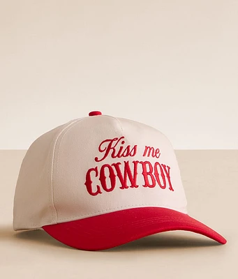 Kiss Me Cowboy Baseball Hat