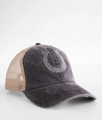 Rhinestone Horseshoe Baseball Hat
