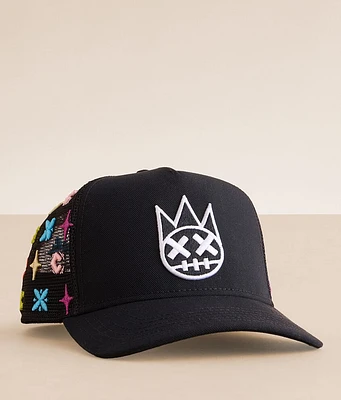 Logo Pattern Trucker Hat