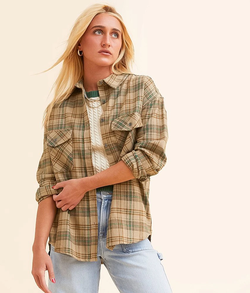 Gilded Intent Plaid Flannel Shirt