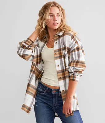 BKE Flannel Boyfriend Shirt