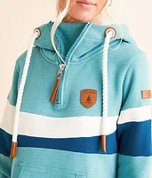 Auria Quarter Zip Hooded Sweatshirt