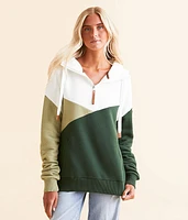 Roxie Quarter Zip Hooded Sweatshirt