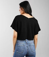 Front Tie Cropped Top